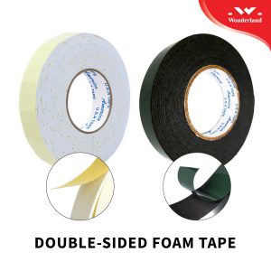 COMPARE DOUBLE SIDED WHITE FOAM TAPE WITH DOUBLE SIDED TISSUE TAPE