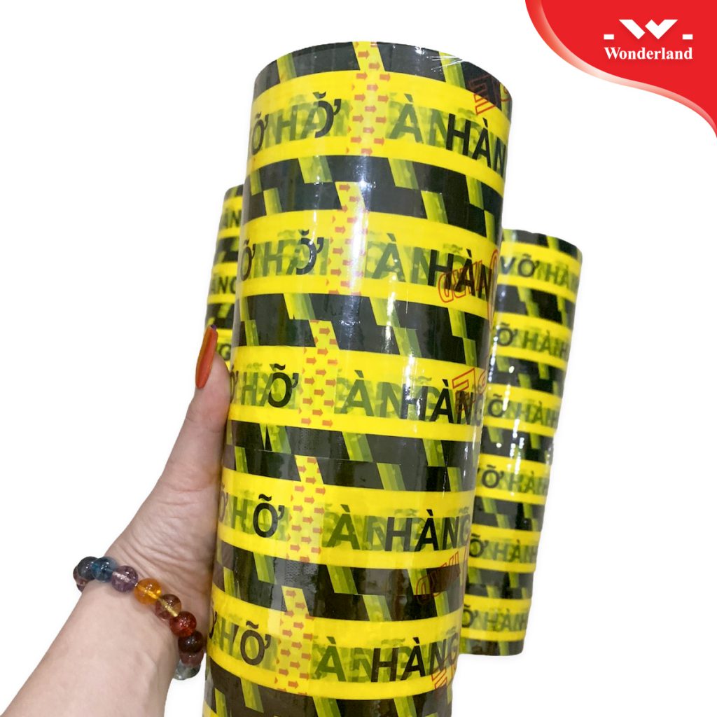 BĂNG KEO IN CHỮ CẢNH BÁO GIÁ SỈ LUÔN CÓ SẴN SỐ LƯỢNG LỚN TẠI WONDERLAND