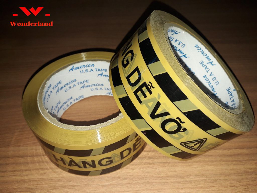 BĂNG KEO IN CHỮ CẢNH BÁO HÀNG DỄ VỠ CHẤT LƯỢNG CAO TẠI WONDERLAND