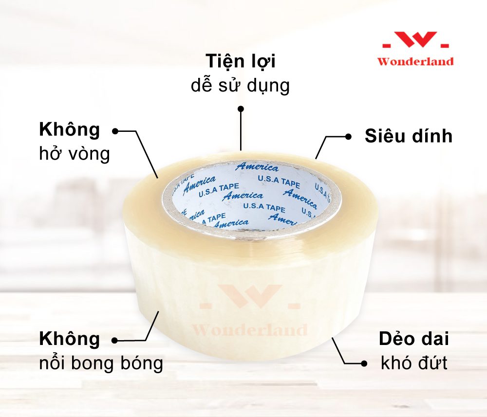 NHỮNG ƯU ĐIỂM CỦA BĂNG KEO OPP TRONG XUẤT KHẨU CAO CẤP WONDERLAND