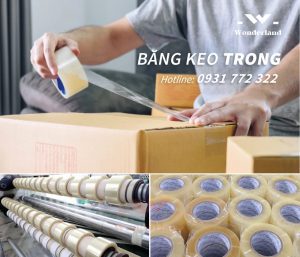 BĂNG KEO TRONG XUẤT KHẨU DÁN THÙNG CHUYÊN DỤNG