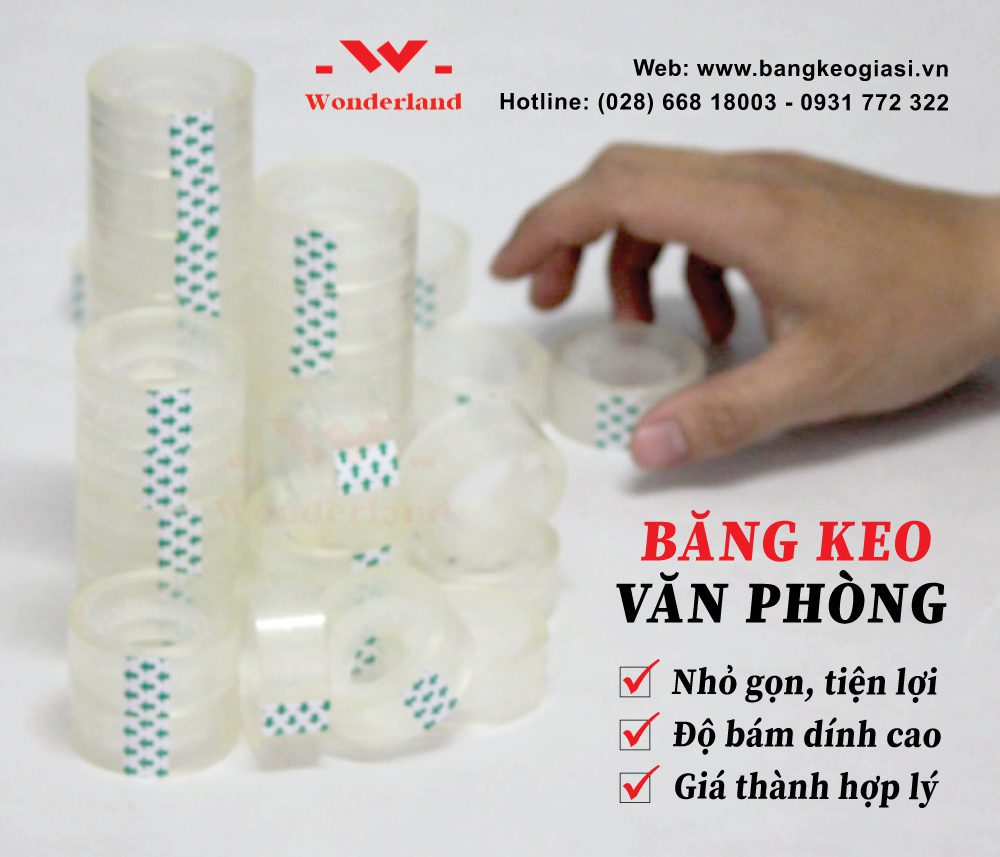 BĂNG KEO VPP GIÁ SỈ TỐT NHẤT TẠI WONDERLAND