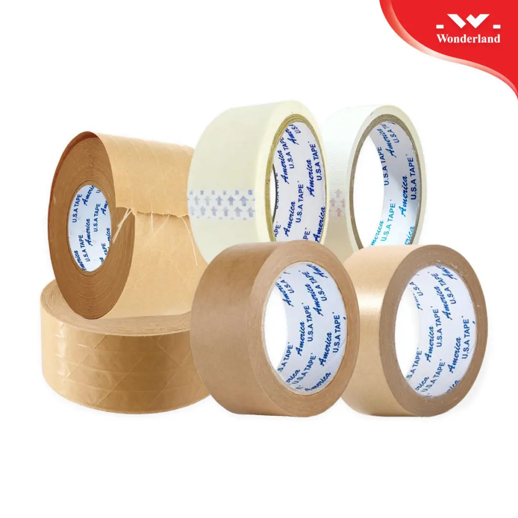 Băng keo giấy dán thùng giá tốt tại công ty Wonderland