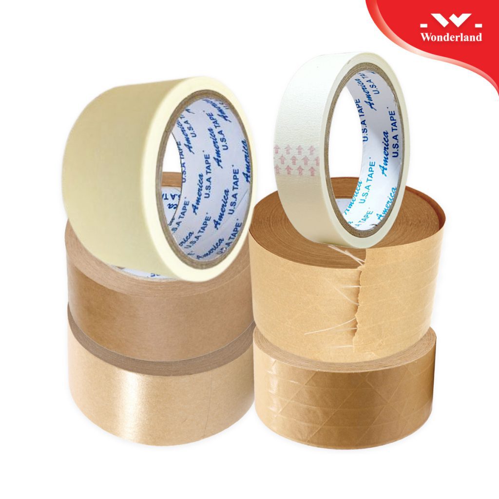 CÁC LOẠI BĂNG KEO GIẤY PHỔ BIẾN TRÊN THỊ TRƯỜNG ĐƯỢC CUNG CẤP VỚI GIÁ SỈ TỐT NHẤT TẠI CÔNG TY WONDERLAND