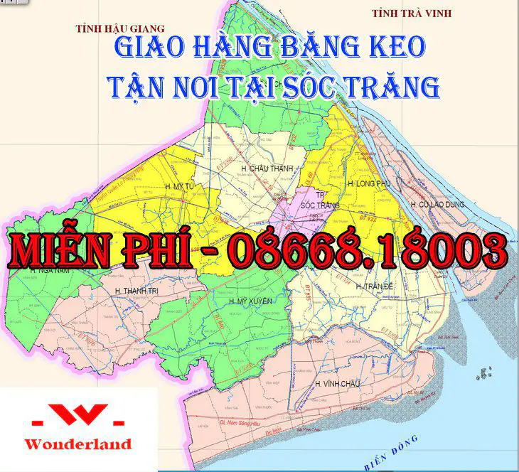 Giao hàng băng keo giá sỉ miễn phí tại Sóc Trăng