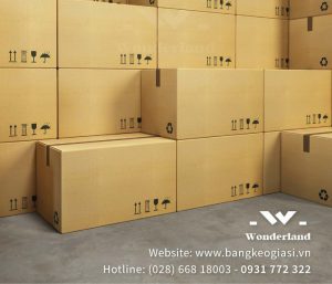 TỔNG HỢP KÍCH THƯỚC THÙNG GIẤY CARTON TẠI WONDERLAND