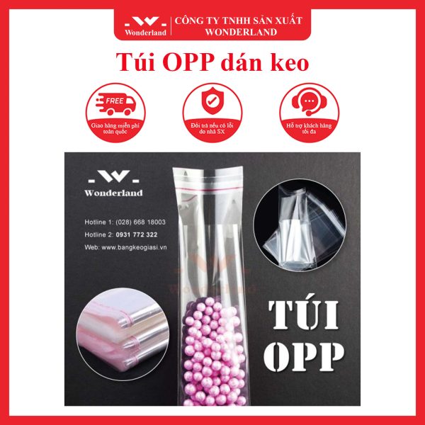Túi OPP dán keo WONDERLAND