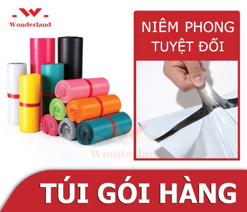 TÚI NIÊM PHONG NHIỀU MÀU CÓ KEO DÁN TẠI WONDERLAND - NIÊM PHONG AN TOÀN TUYỆT ĐỐI