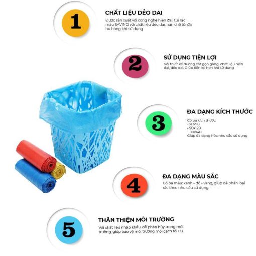 TÚI RÁC MÀU BẢO VỆ MÔI TRƯỜNG