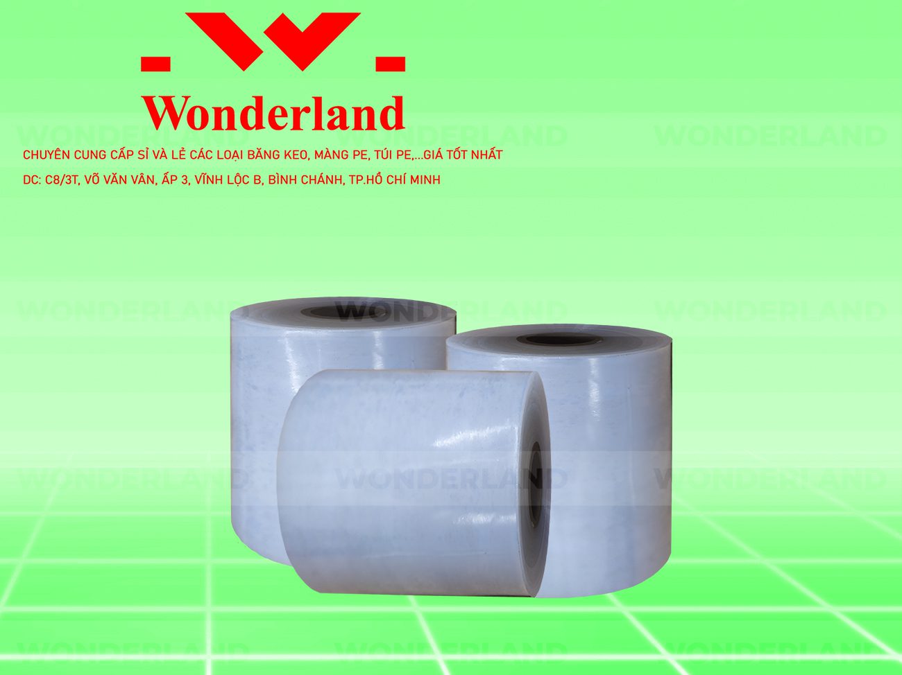 MÀNG PE TRẮNG 13.4KG LÕI 1.2KG WONDERLAND GIÁ CẠNH TRANH