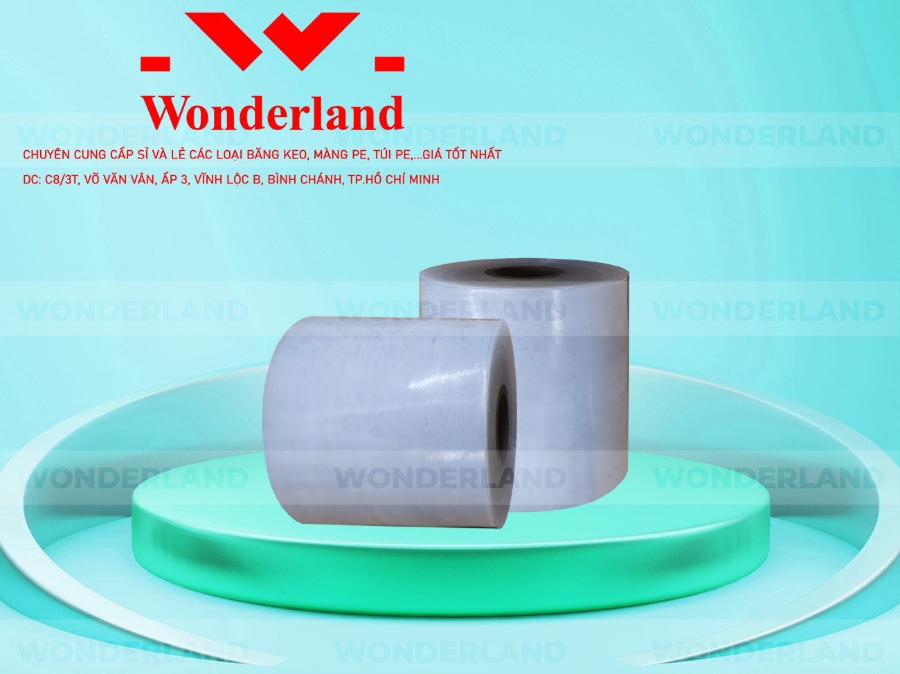 MÀNG PE TRẮNG 13.7KG LÕI 1.2KG WONDERLAND CHẤT LƯỢNG