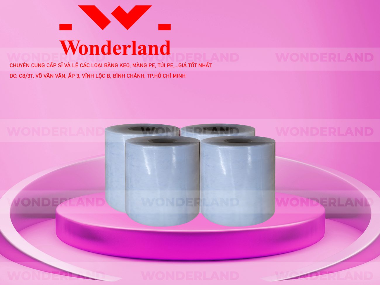 MÀNG PE TRẮNG 13.8KG LÕI 1.2KG WONDERLAND GIÁ CẠNH TRANH