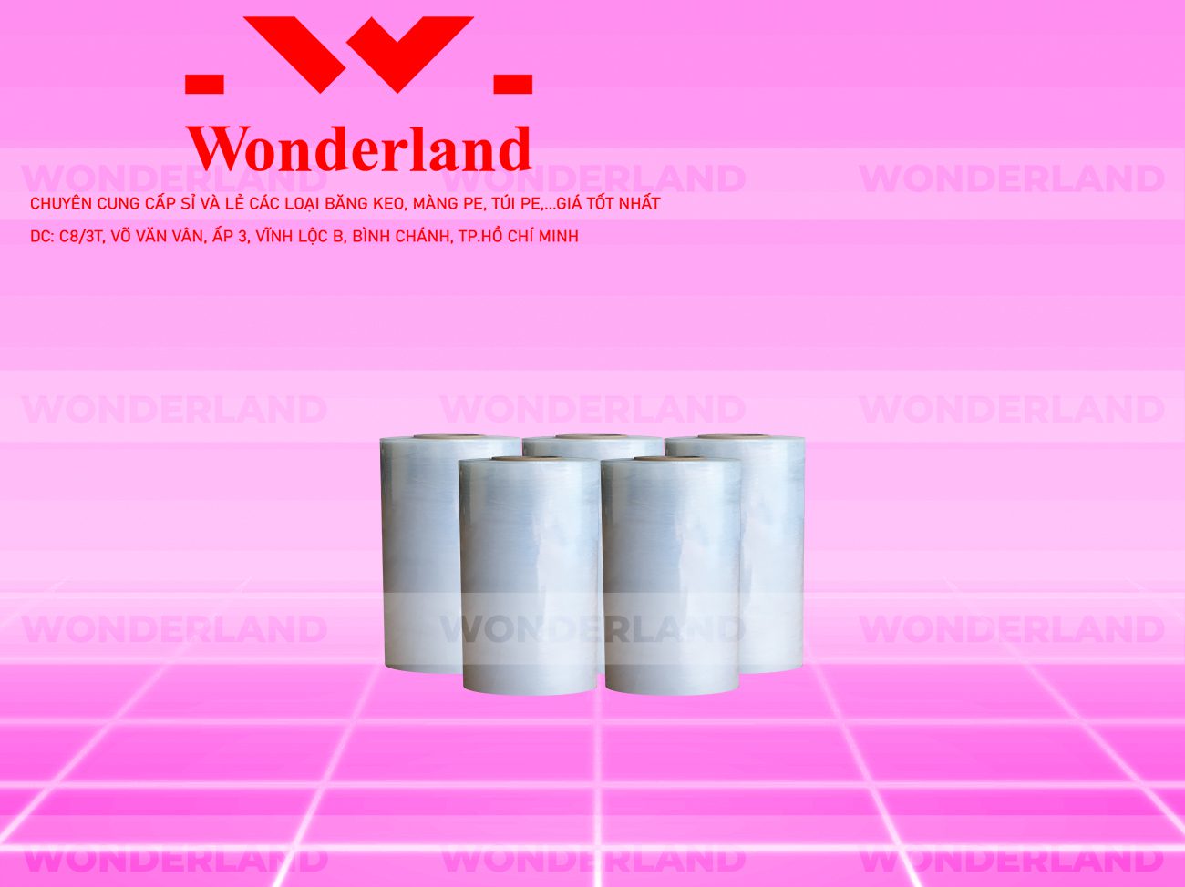 MÀNG PE TRẮNG 20CM x 600G CHẤT LƯỢNG TẠI WONDERLAND