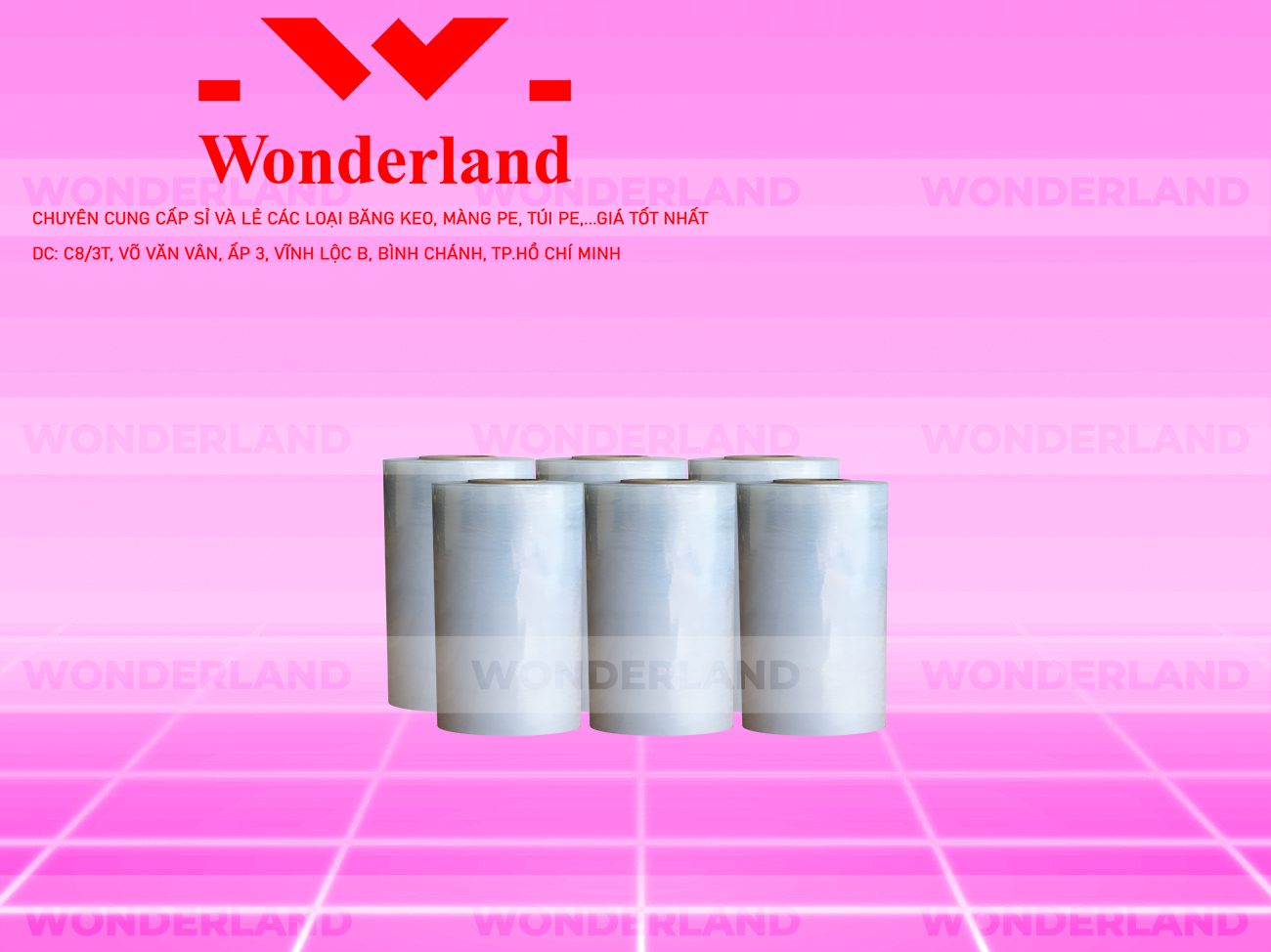 MÀNG PE TRẮNG 20CM x 600G GIÁ TỐT NHẤT TẠI WONDERLAND