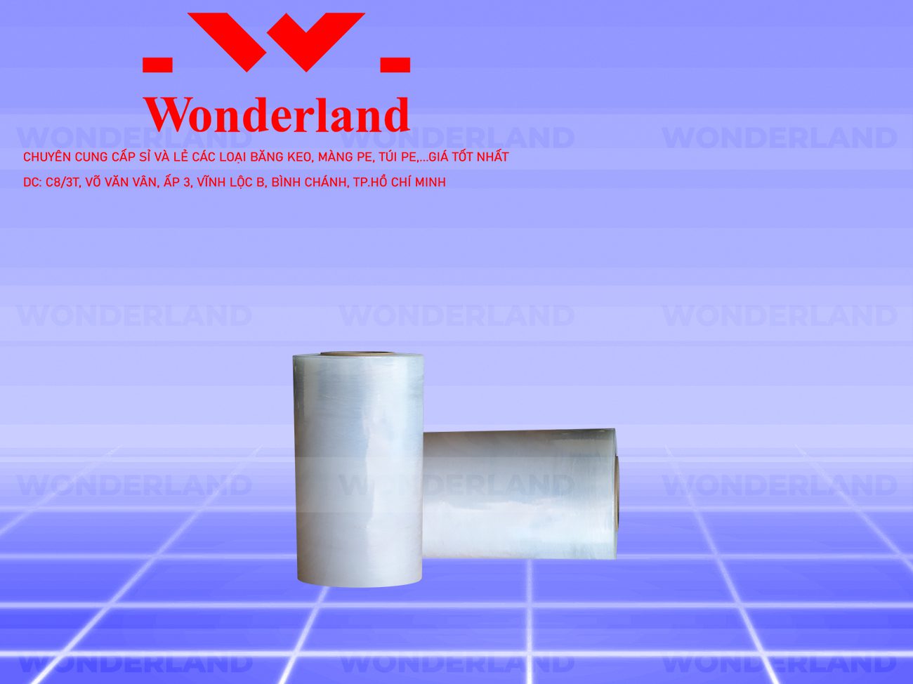 MÀNG PE TRẮNG 25CM x 800G CHẤT LƯỢNG TẠI WONDERLAND