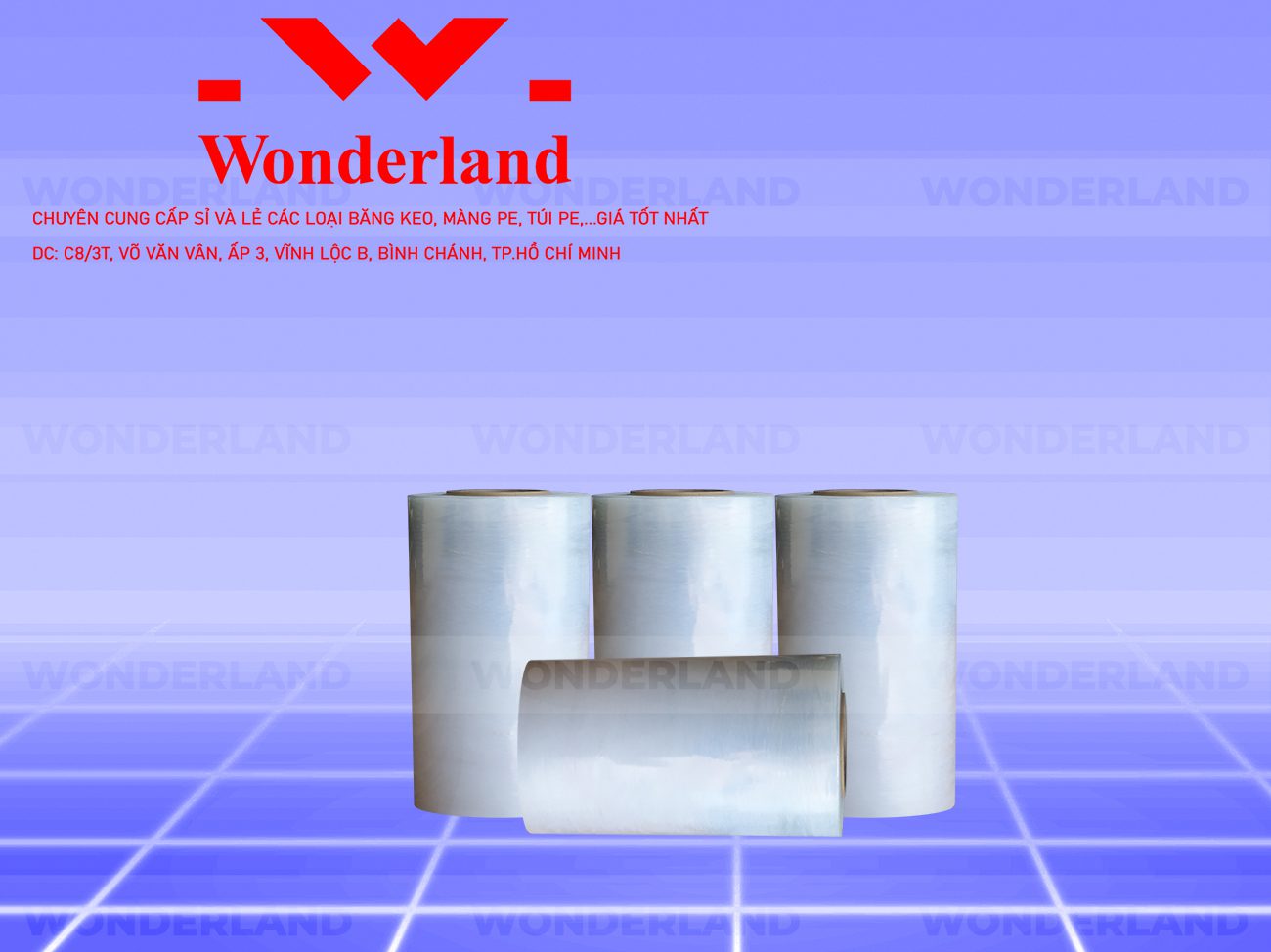 MÀNG PE TRẮNG 25CM x 800G GIÁ TỐT NHẤT TẠI WONDERLAND