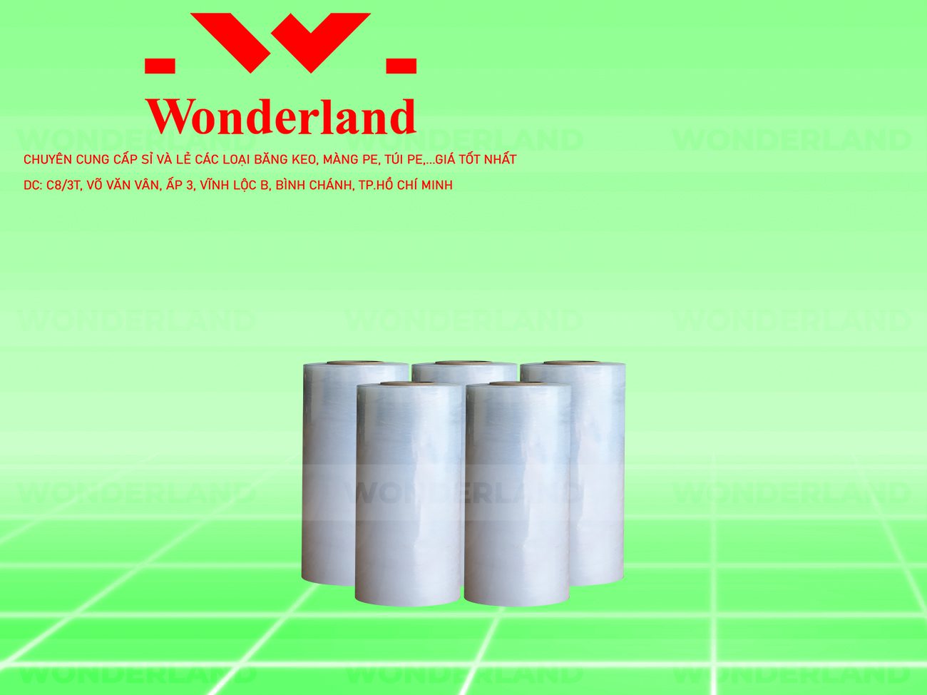 MÀNG PE TRẮNG 30CM x 1KG GIÁ TỐT NHẤT TẠI WONDERLAND
