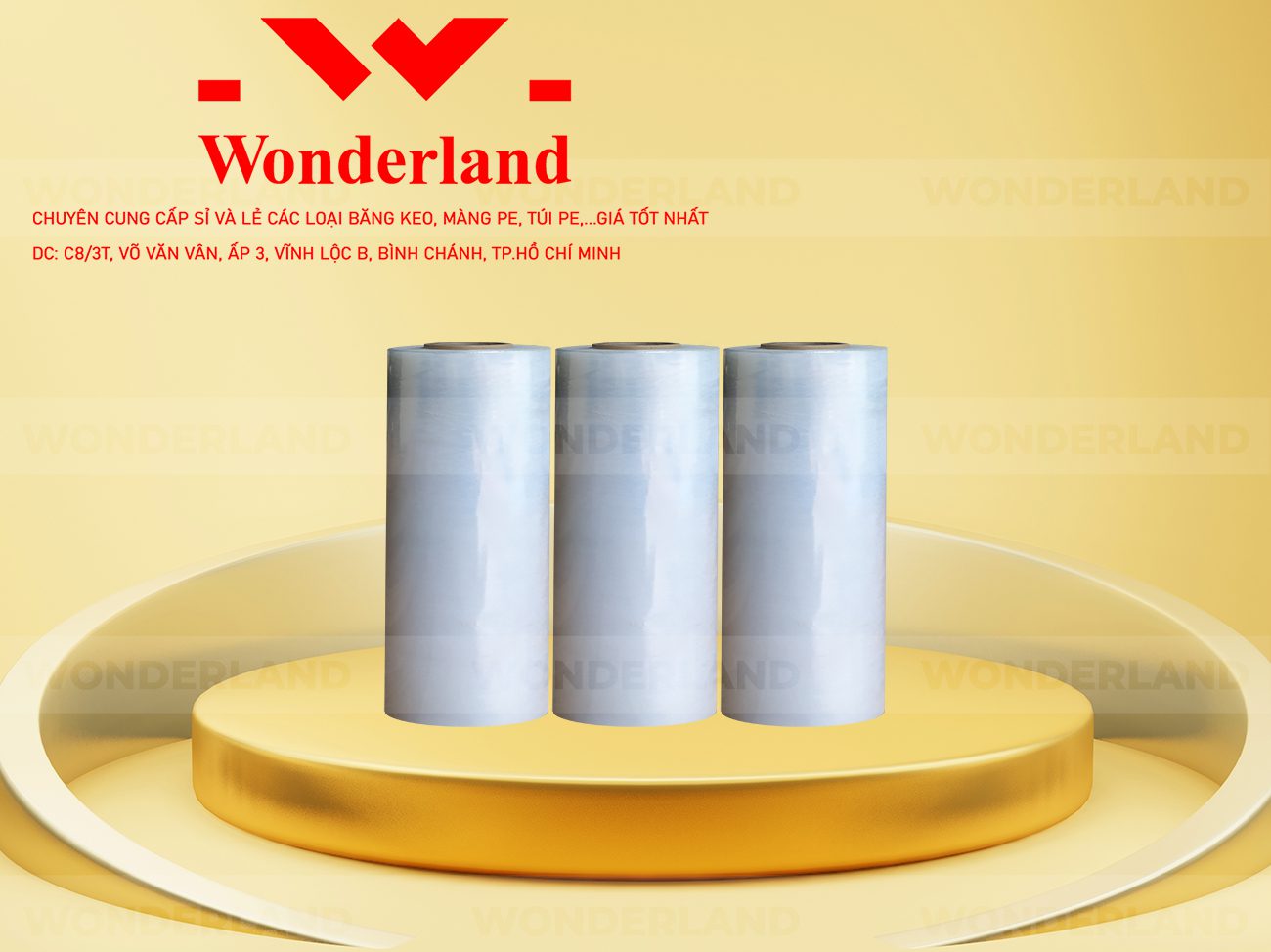 MÀNG PE TRẮNG 35CM x 1.2KG GIÁ TỐT NHẤT TẠI WONDERLAND