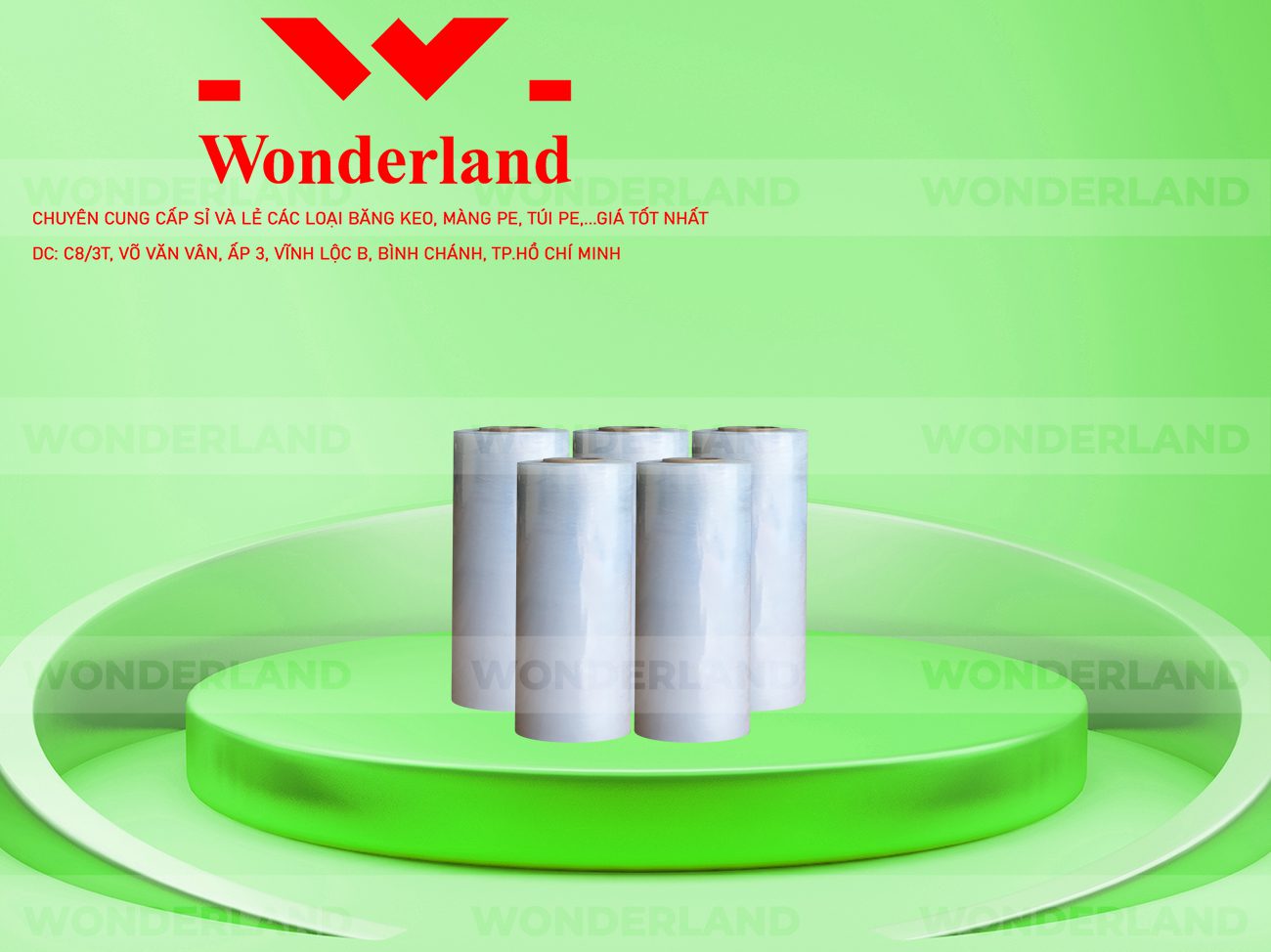 MÀNG PE TRẮNG 40CM x 1.4KG CHẤT LƯỢNG TẠI WONDERLAND