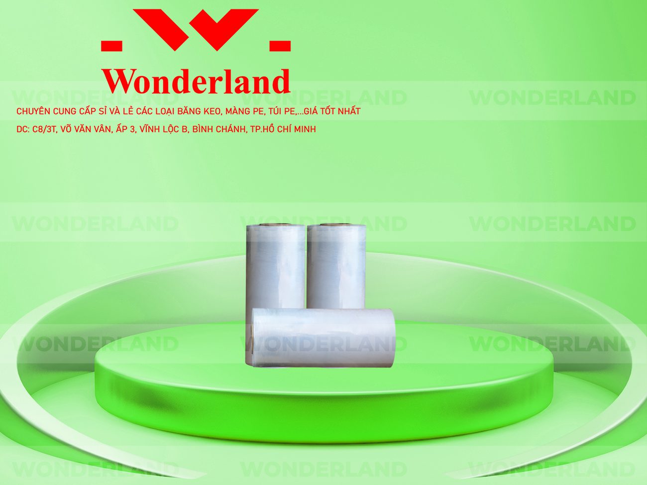 MÀNG PE TRẮNG 40CM x 1.4KG GIÁ TỐT NHẤT TẠI WONDERLAND