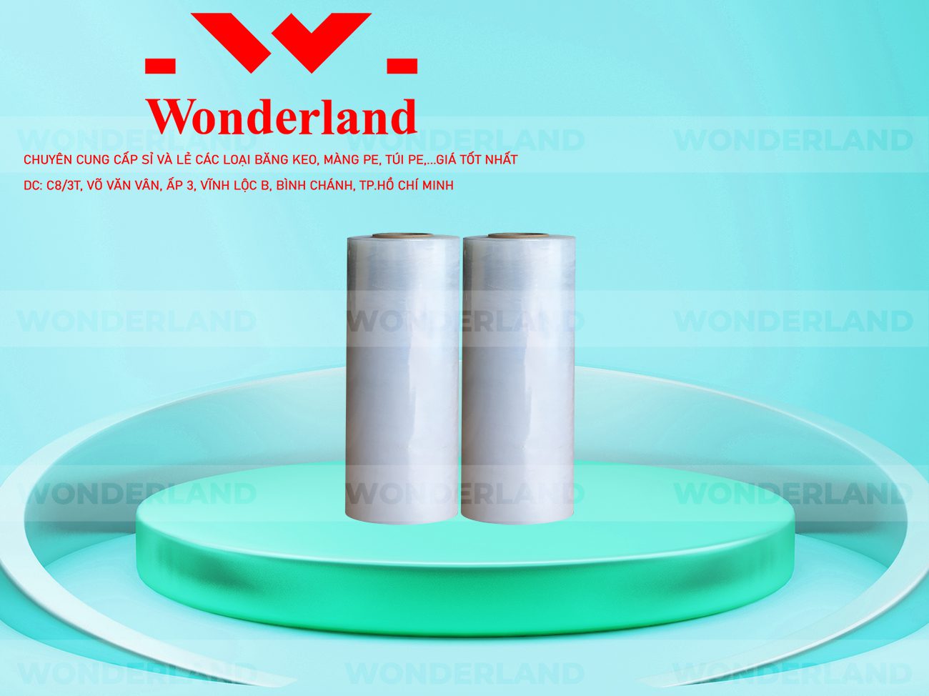 MÀNG PE TRẮNG 45CM x 1.6KG CHẤT LƯỢNG TẠI WONDERLAND
