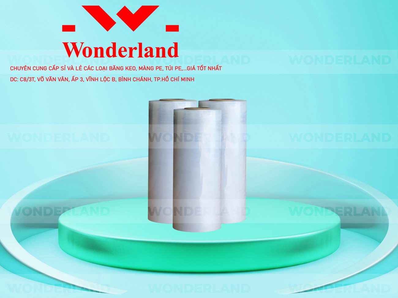 MÀNG PE TRẮNG 45CM x 1.6KG GIÁ TỐT NHẤT TẠI WONDERLAND