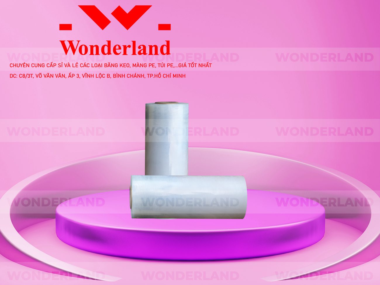 MÀNG PE TRẮNG 50CM x 1.8KG CHẤT LƯỢNG TẠI WONDERLAND