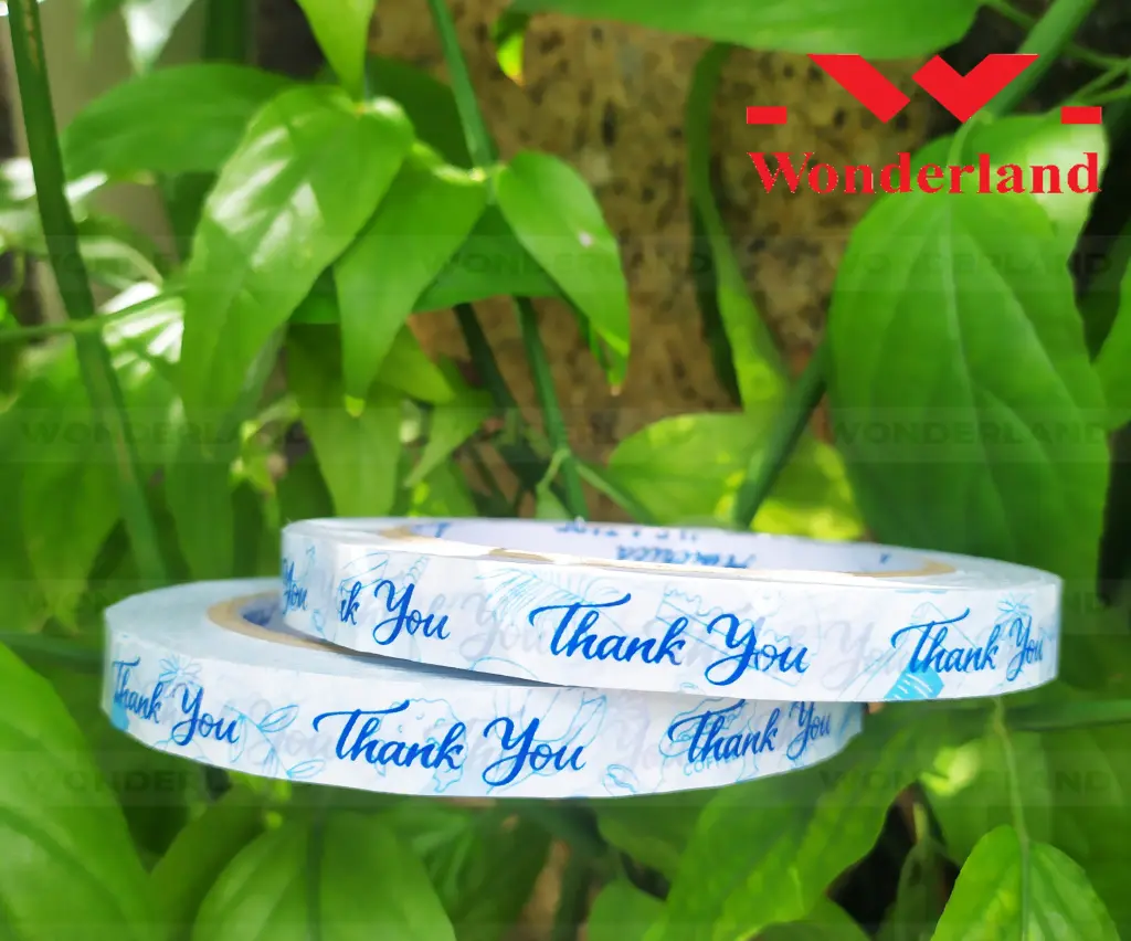 BĂNG KEO IN THANK YOU DÁN LY 12MM