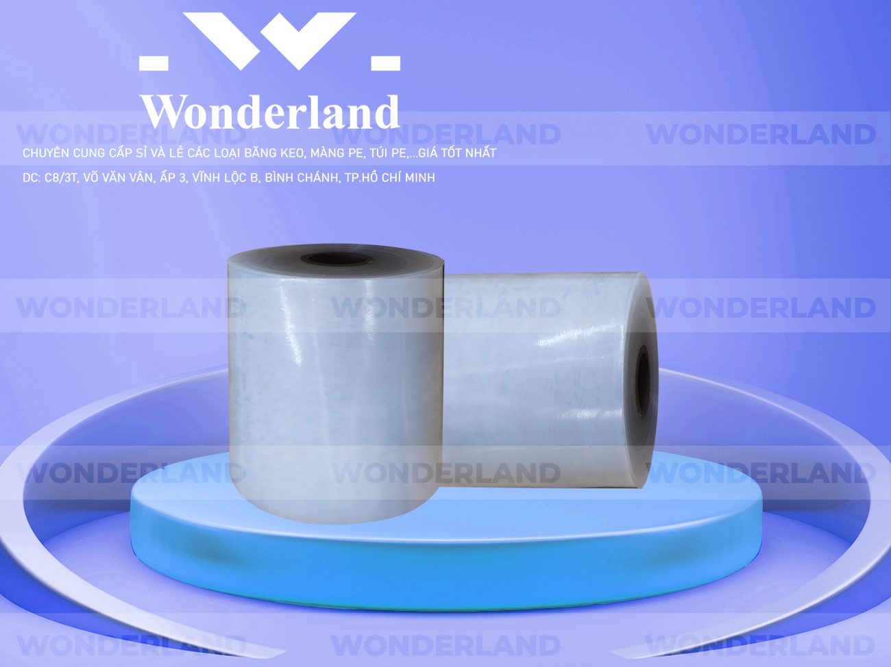 MÀNG PE TRẮNG 17.0KG LÕI 1.2KG CHẤT LƯỢNG TẠI WONDERLAND