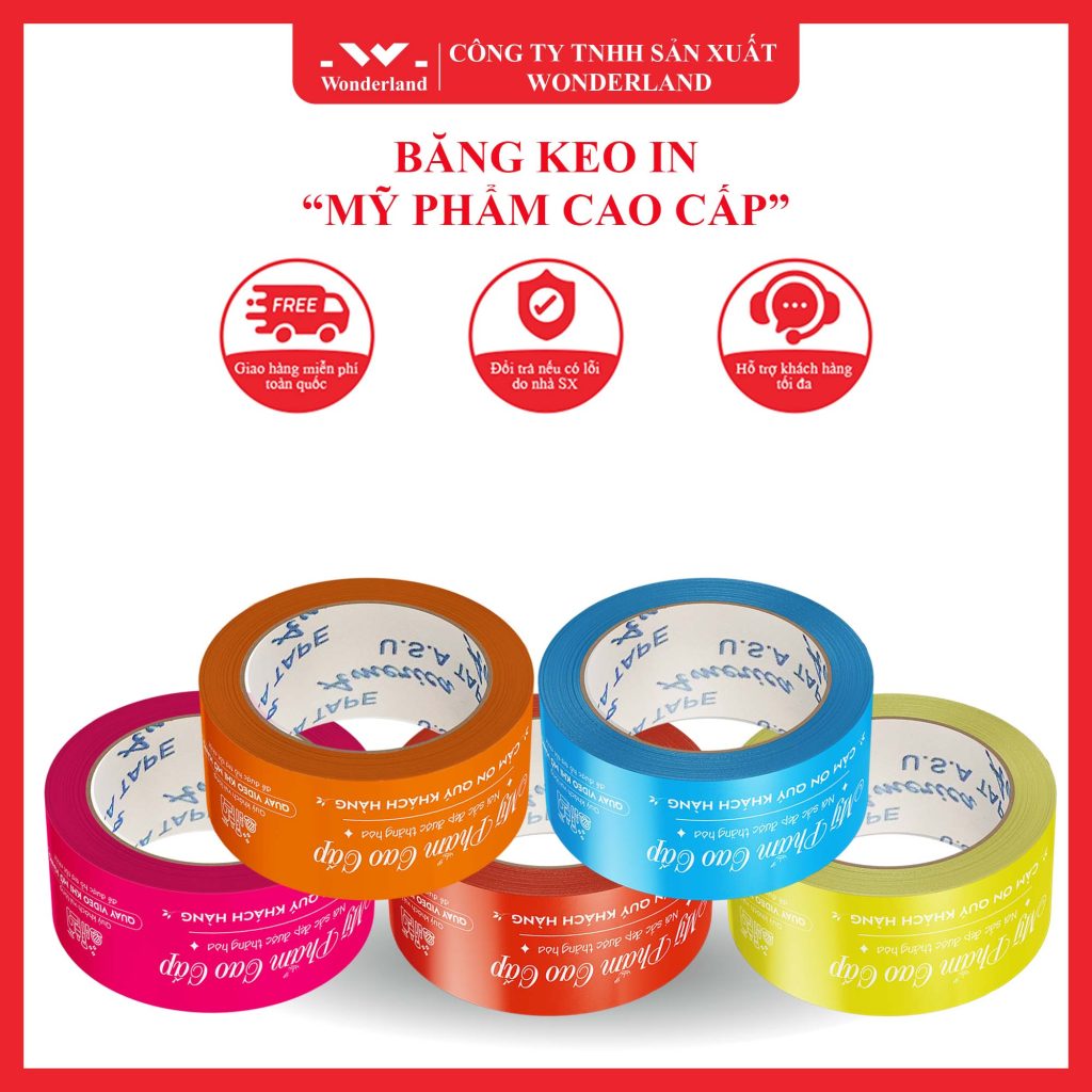 BĂNG KEO IN MỸ PHẨM CAO CẤP