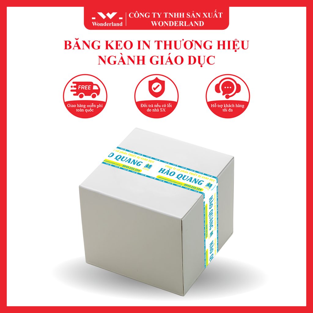BĂNG KEO IN THƯƠNG HIỆU NGÀNH GIÁO DỤC TẠI WONDERLAND
