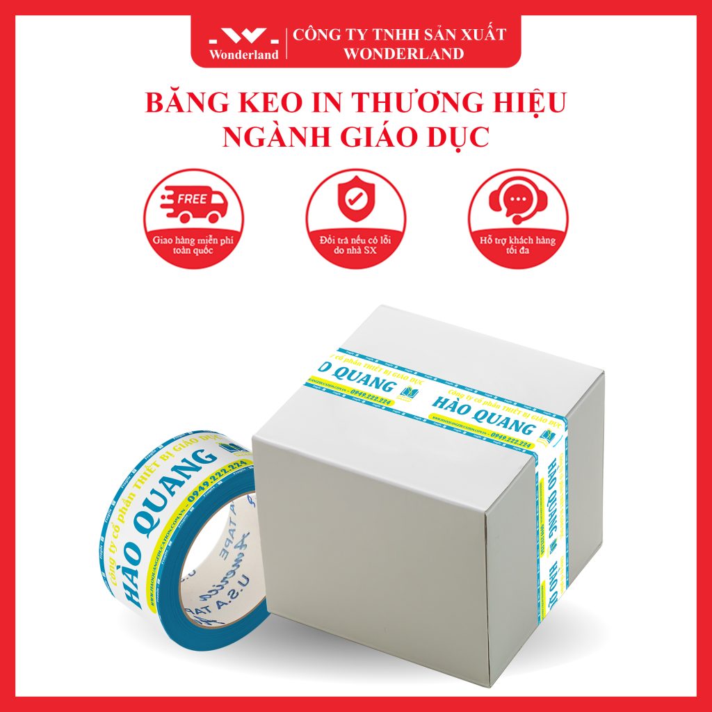 BĂNG KEO IN THƯƠNG HIỆU NGÀNH GIÁO DỤC CHẤT LƯỢNG TỐT NHẤT TẠI WONDERLAND