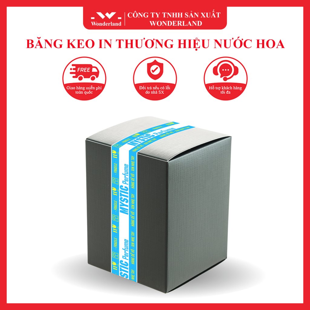 BĂNG KEO IN THƯƠNG HIỆU NGÀNH NƯỚC HOA - MÀU SẮC PHONG THỦY