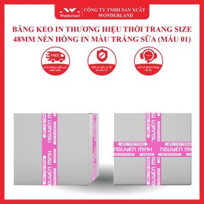 Bang Keo In Thuong Hieu Thoi Trang Size 48mm Nen Hong In Mau Trang Sua Mau 01 6
