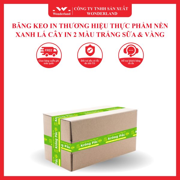 BĂNG KEO IN THƯƠNG HIỆU THỰC PHẨM MẪU MẬT ONG KRÔNG PẮC 2