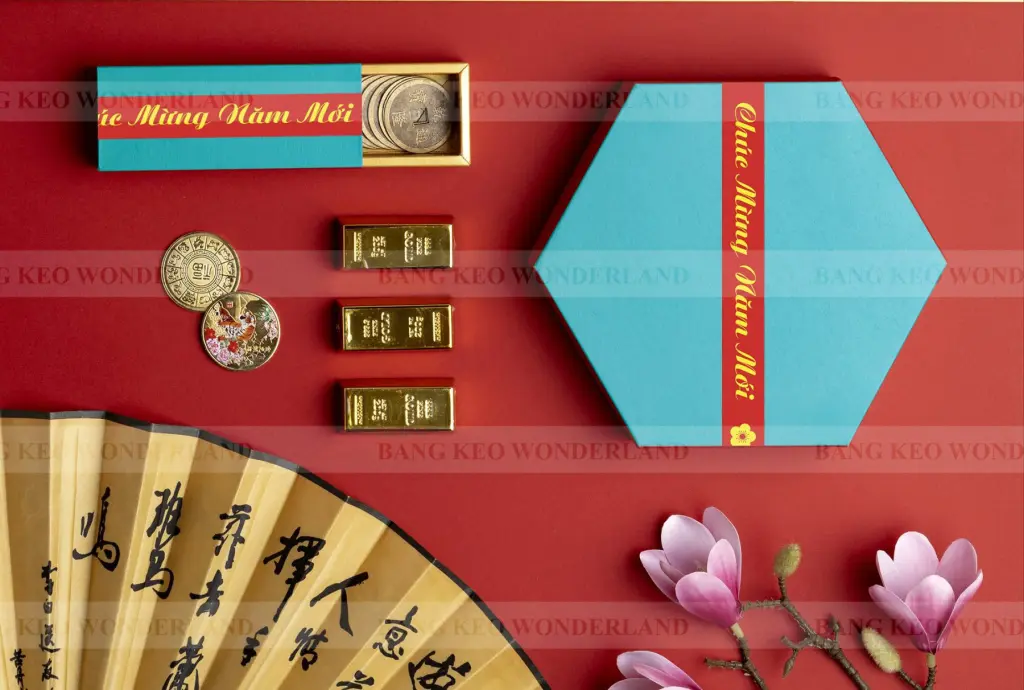 BĂNG KEO IN CHÚC MỪNG NĂM MỚI DÁN HỘP QUÀ TẾT