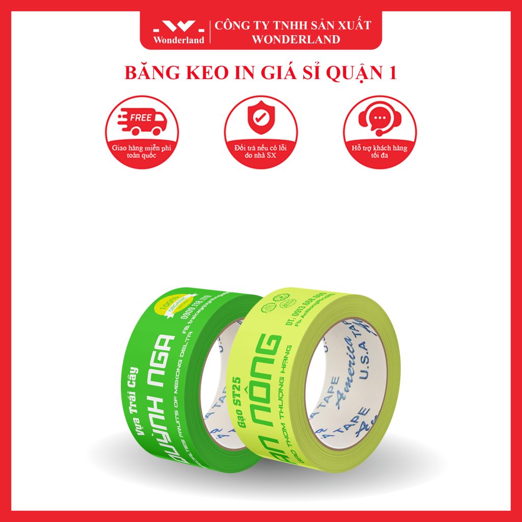 BĂNG KEO IN THƯƠNG HIỆU CHẤT LƯỢNG TẠI WONDERLAND