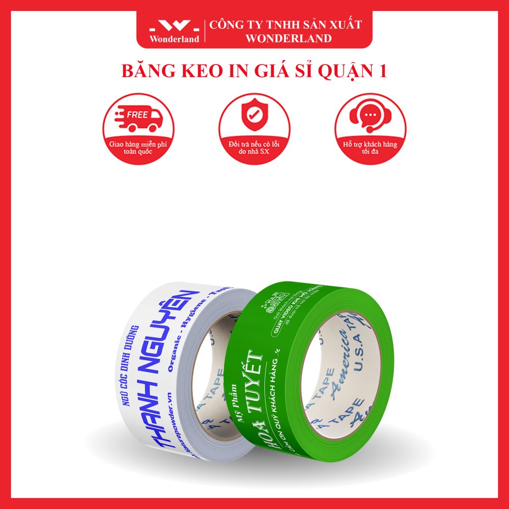 SỬ DỤNG BĂNG KEO IN THƯƠNG HIỆU MANG LẠI NHIỀU GIÁ TRỊ CHO DOANH NGHIỆP
