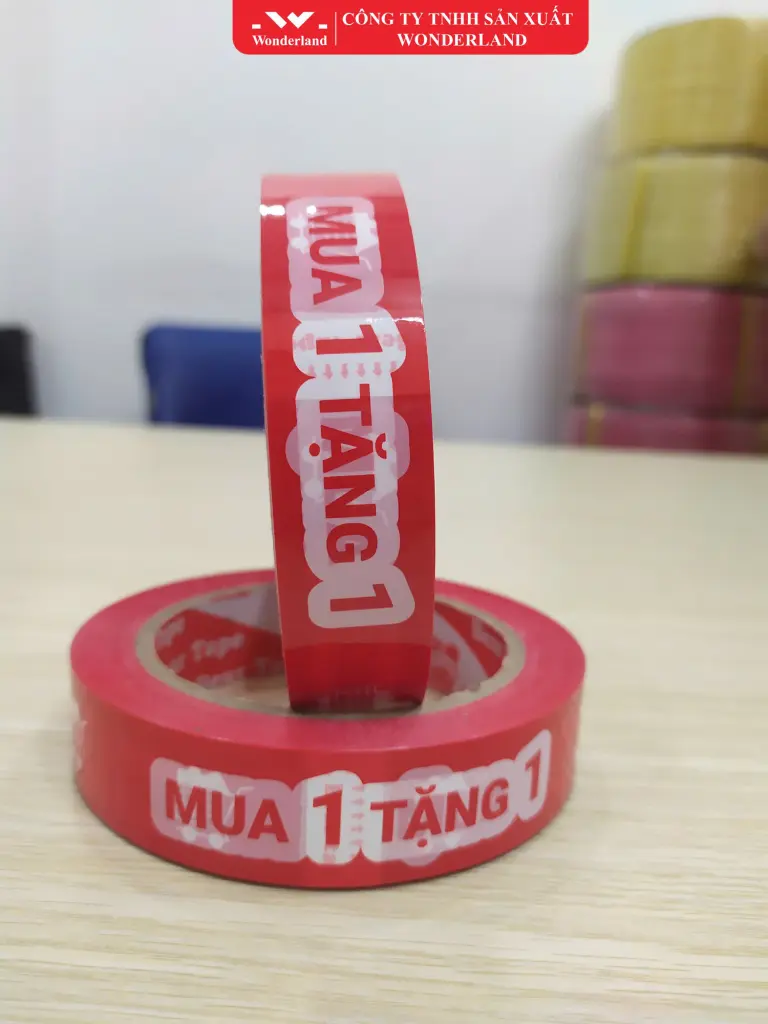 BĂNG KEO IN "MUA 1 TẶNG 1" VỚI MÀU SẮC PHONG THỦY NỔI BẬT
