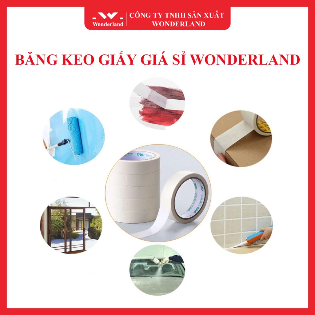 BĂNG KEO GIẤY CÓ NHIỀU ỨNG DỤNG TRONG CUỘC SỐNG