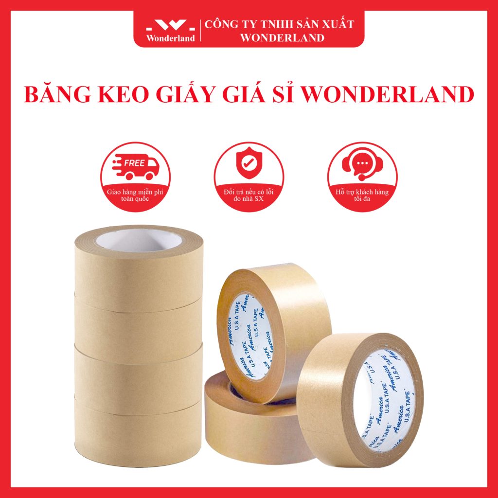 BĂNG KEO GIẤY NÂU ( GIẤY DA BÒ ) VIẾT ĐƯỢC VÀ KHÔNG VIẾT ĐƯỢC