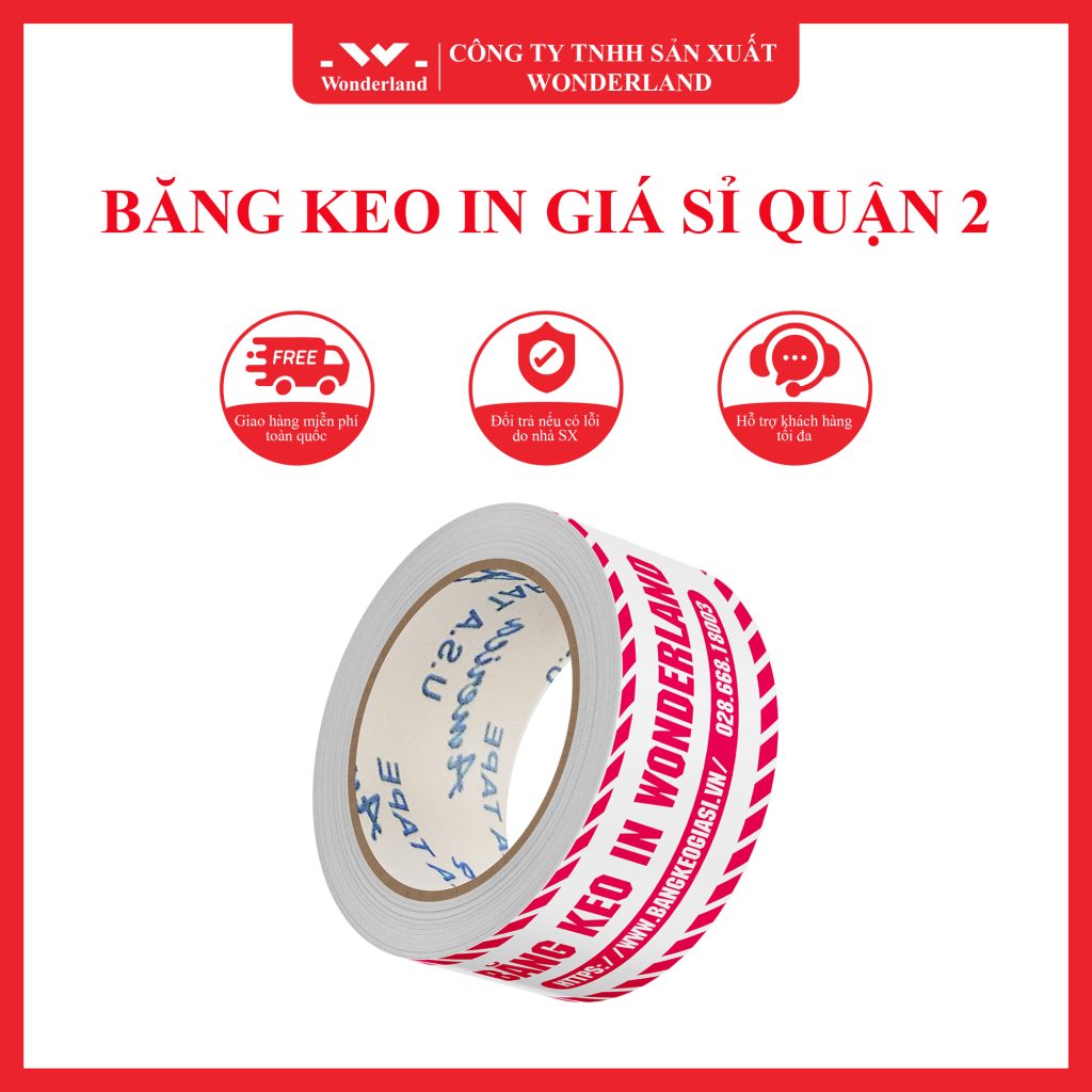 BĂNG KEO IN THƯƠNG HIỆU WONDERLAND GIÁ SỈ TẠI QUẬN 2