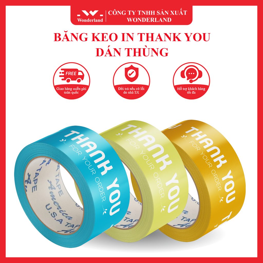 Băng Keo In Thank You Dán Thùng