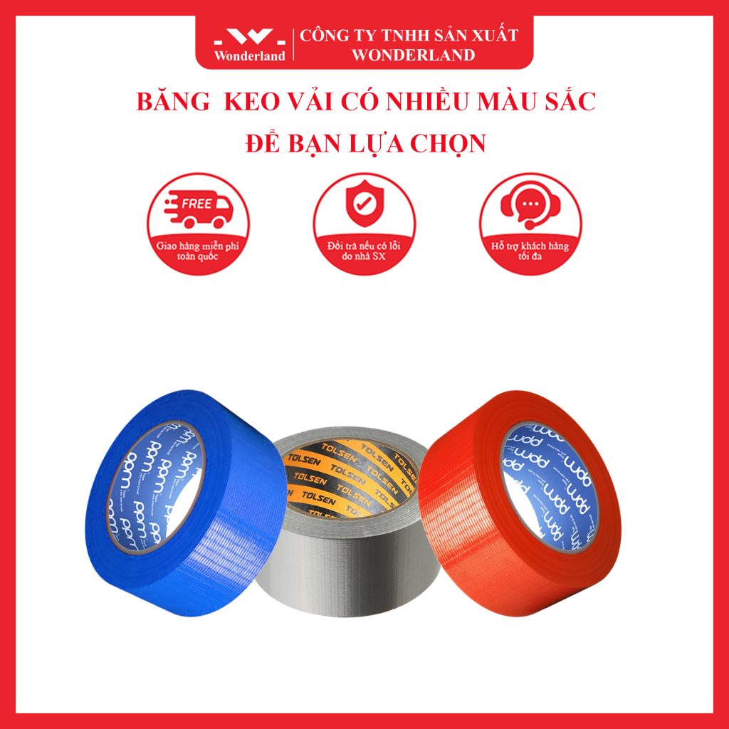 BĂNG KEO VẢI CÓ NHIỀU MÀU SẮC ĐỂ BẠN LỰA CHỌN