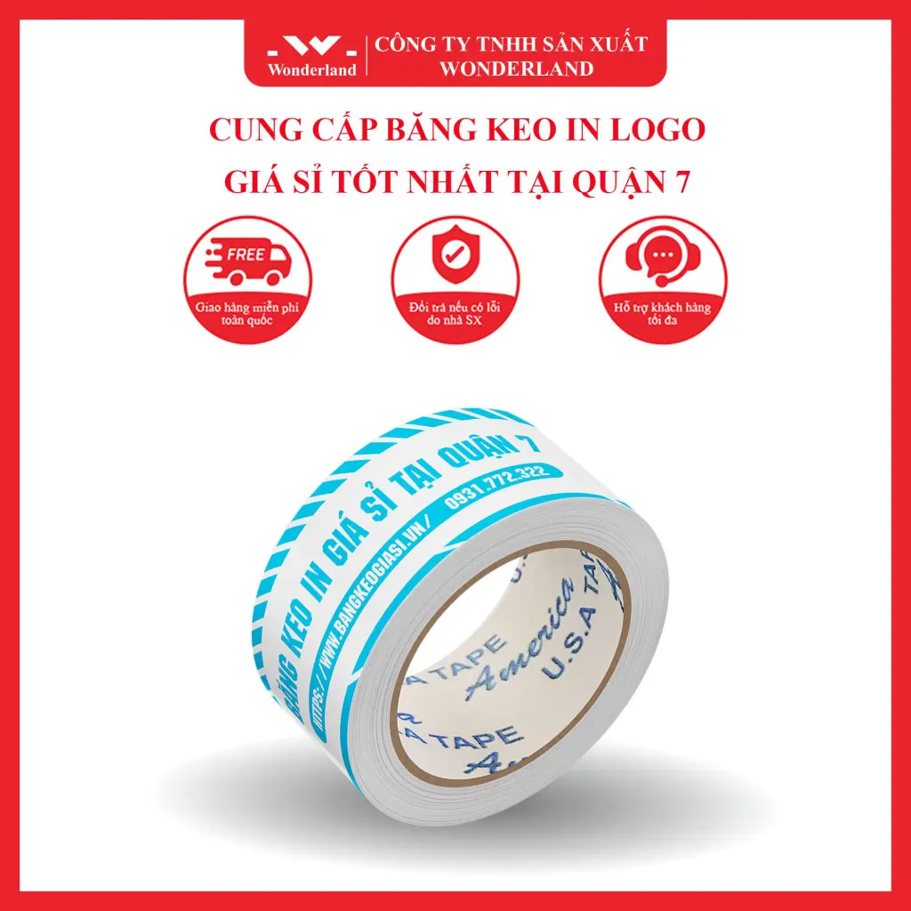 CUNG CẤP BĂNG KEO IN LOGO GIÁ SỈ TỐT NHẤT TẠI QUẬN 7