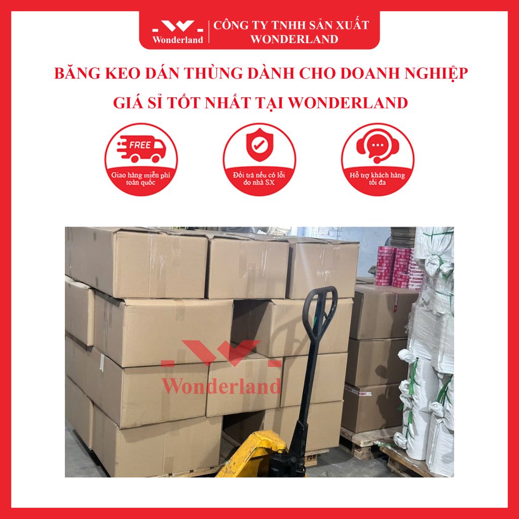BĂNG KEO DÁN THÙNG DÀNH CHO DOANH NGHIỆP - GIÁ SỈ TỐT NHẤT TẠI WONDERLAND