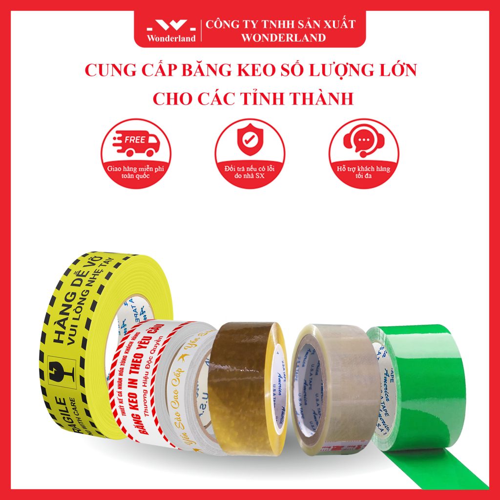 CUNG CẤP BĂNG KEO SỐ LƯỢNG LỚN CHO CÁC TỈNH THÀNH