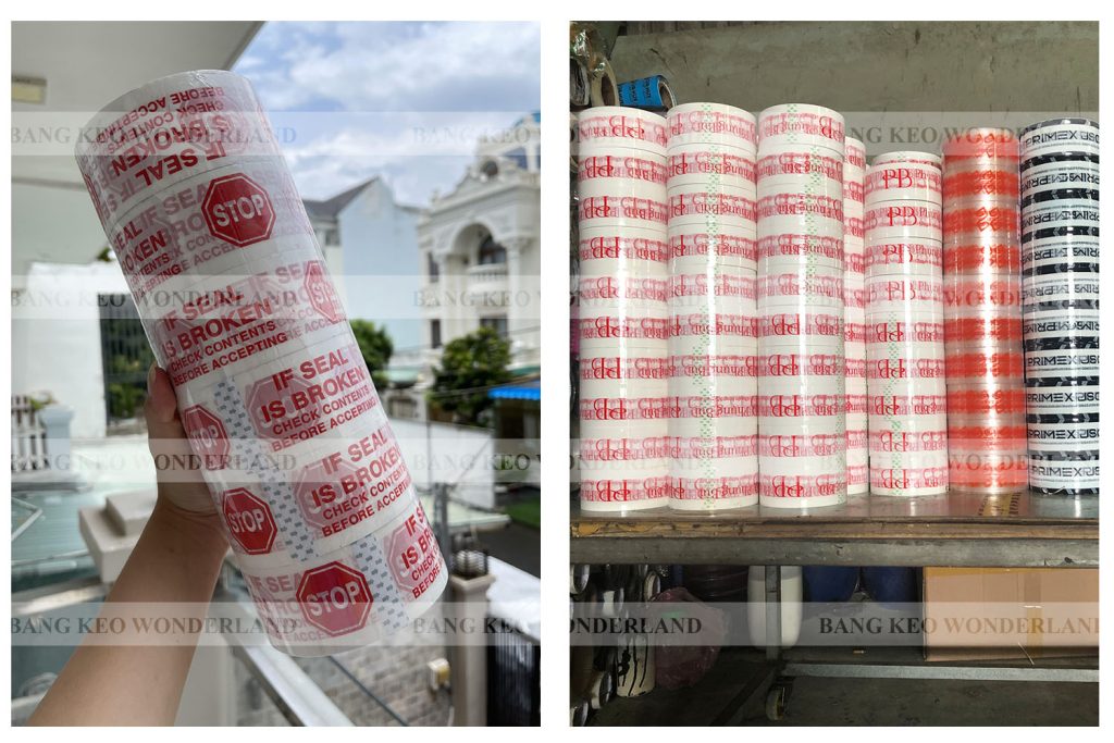 BĂNG KEO IN NỀN TRẮNG SỮA GIÚP LOGO NỔI BẬT - LINH HOẠT CHO NHIỀU MỤC ĐÍCH SỬ DỤNG