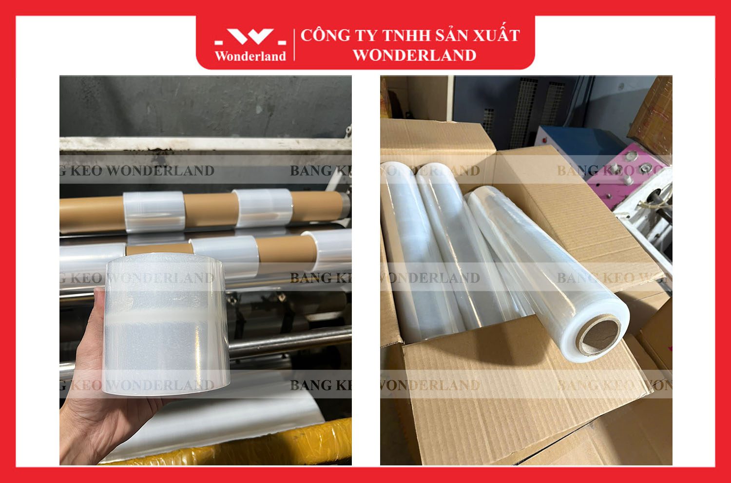 MÀNG PE QUẤN TAY NHIỀU KÍCH THƯỚC TẠI CÔNG TY WONDERLAND