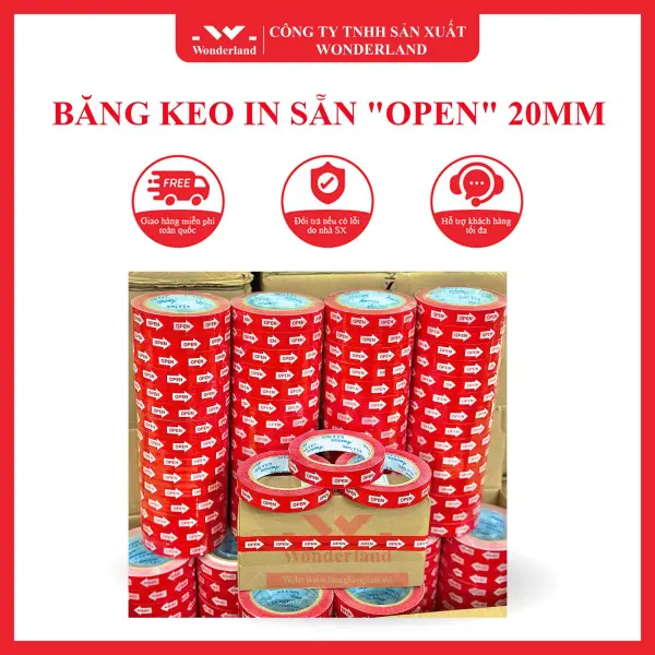 BĂNG KEO IN SẴN OPEN 20MM